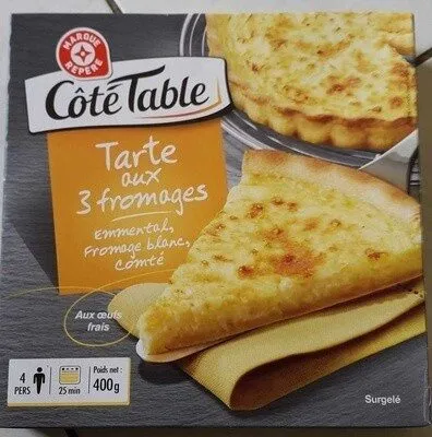 Tarte aux 3 fromages surgelée