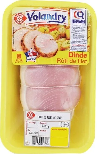 Rôti de filet de dinde certifié x 1
