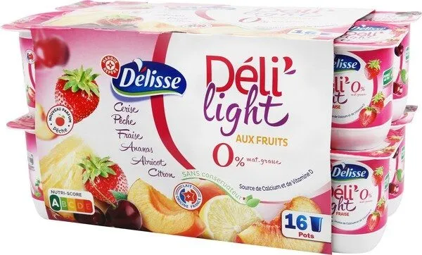 Yaourts Fruits 0% Déli'light