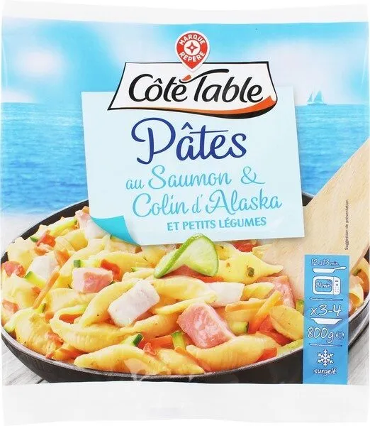 Pâtes saumon et colin à l'estragon