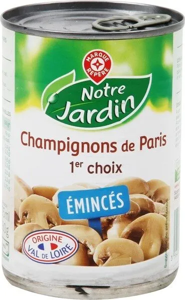 Champignons de Paris 1er choix émincés