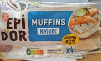 Quatre muffins blancs