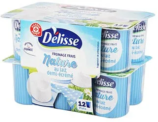 Fromage frais nature au lait demi-écrémé