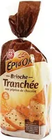 Brioche tranchée aux pépites de chocolat