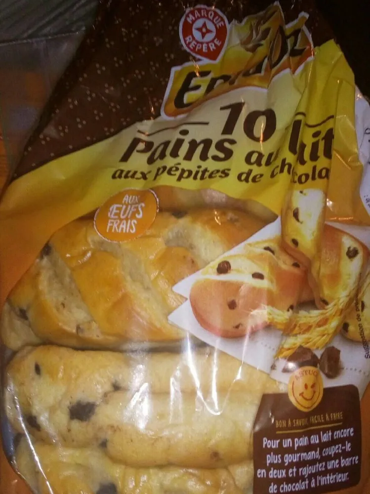 Pains au lait aux pépites de chocolat