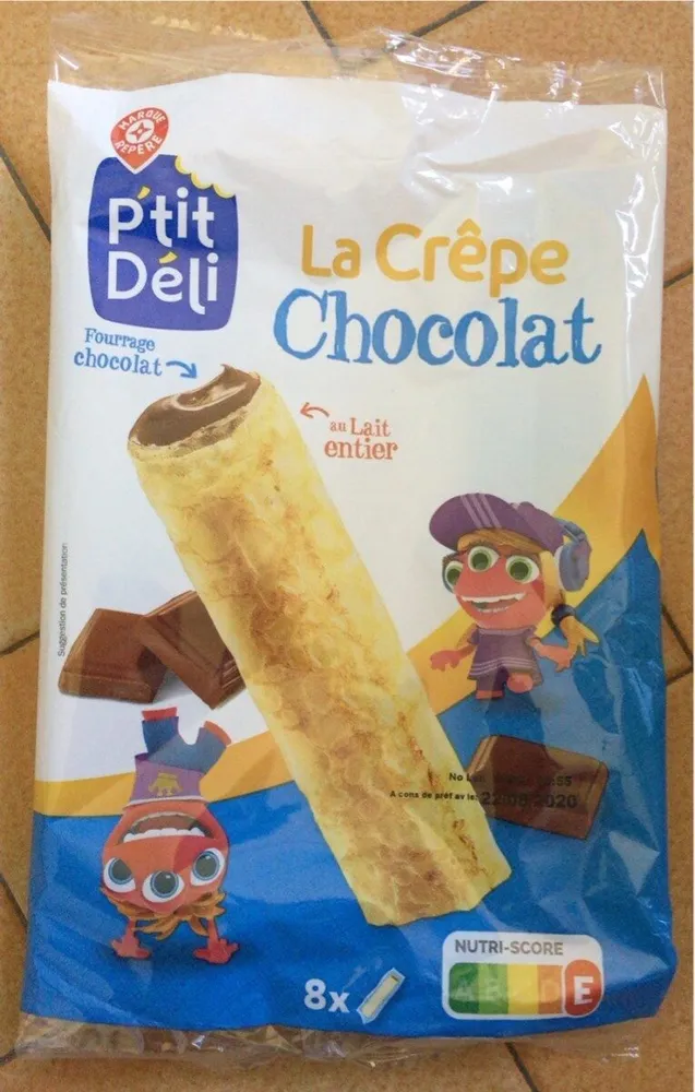 Crêpes fourrées chocolat x 8