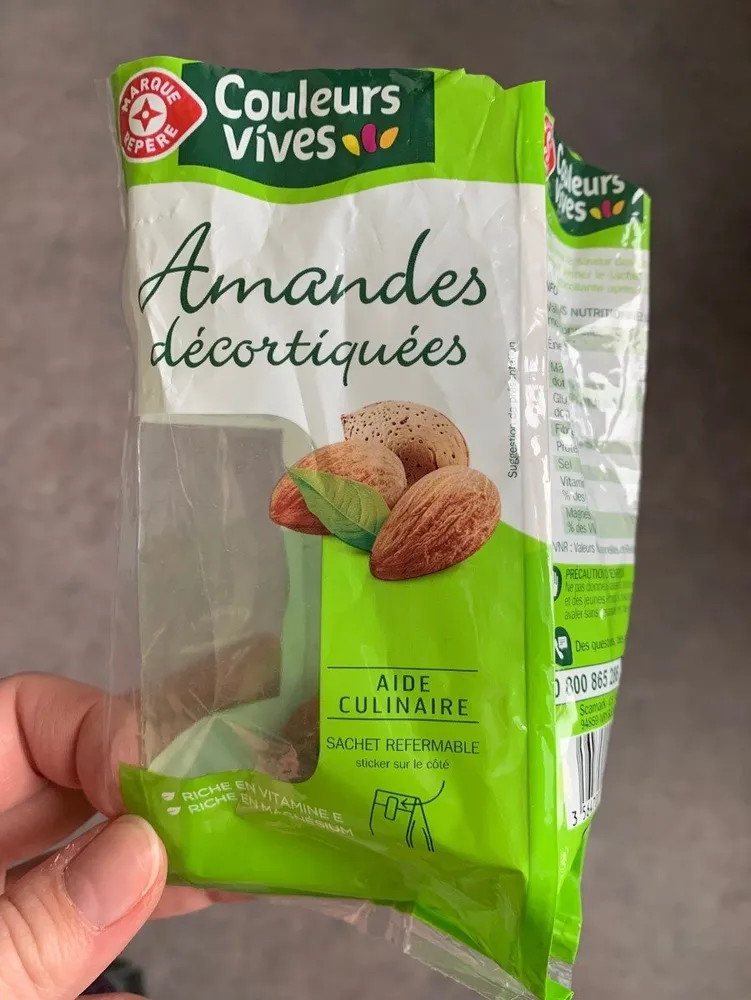 Amandes decortiquées