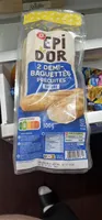 Demi-baguettes pré-cuites x 2