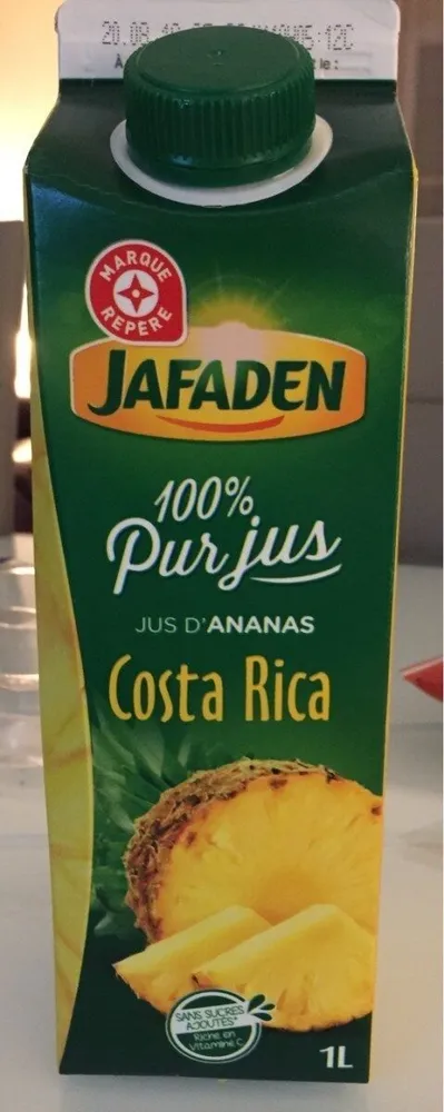 Pur jus d'ananas Costa Rica