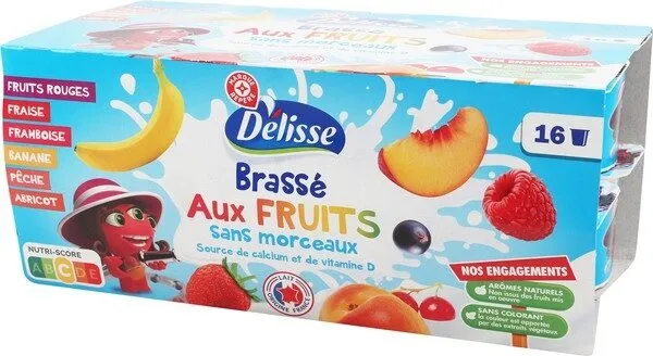 Yaourt brassé pulpe fruits