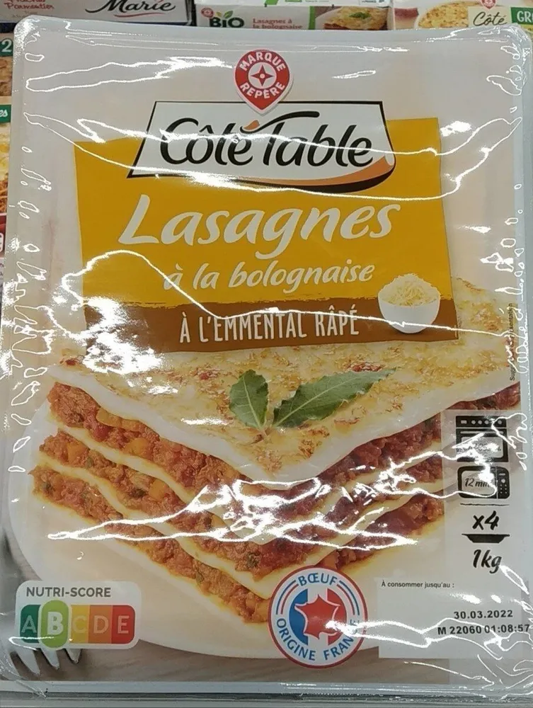 Lasagnes à la bolognaise