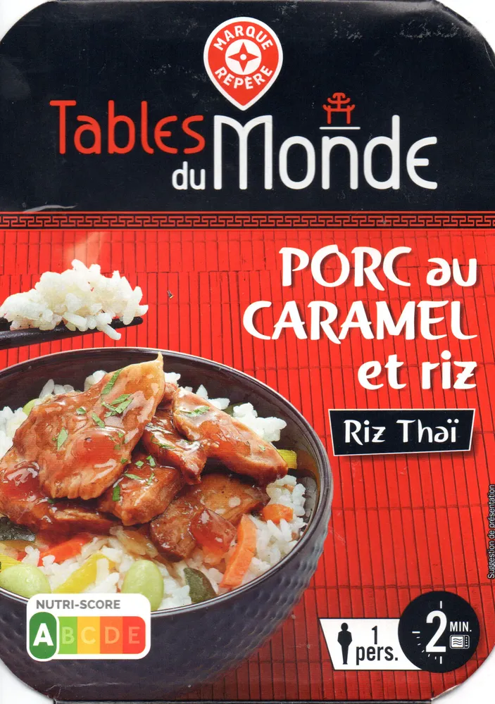 Porc au caramel et son riz thaï