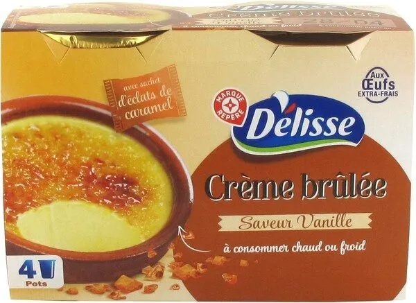 Préparation pour crème brûlée