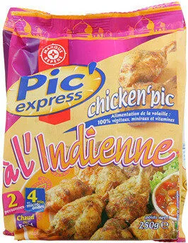 Pilons de poulet Pic'Express 250g a l'indienne