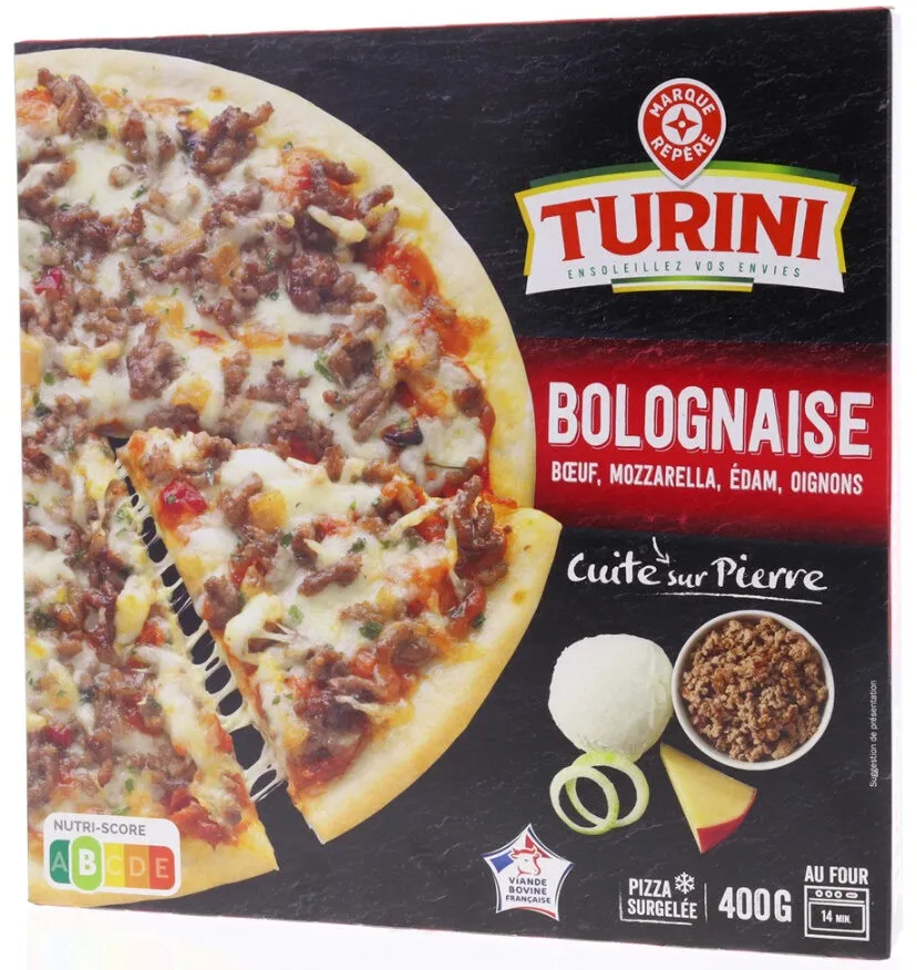 Pizza Turini Bolognaise, Cuite sur Pierre 400 gr