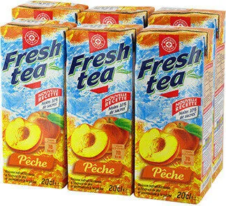 Boisson Au Thé Aromatisé Pêche - Briquettes 6 x 20 cl