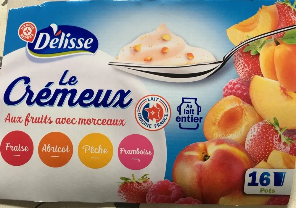 Le crémeux au fruits avec morceaux