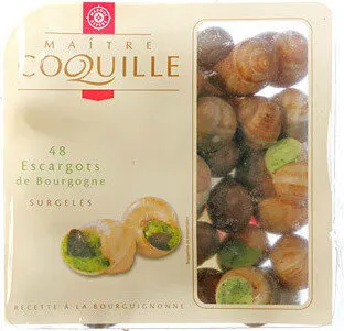 Escargots belle grosseur x48 surgelés