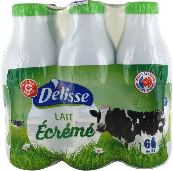 Lait écrémé bouteille