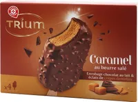 Trium caramel et beurre salé enrobage saveur caramel x 4