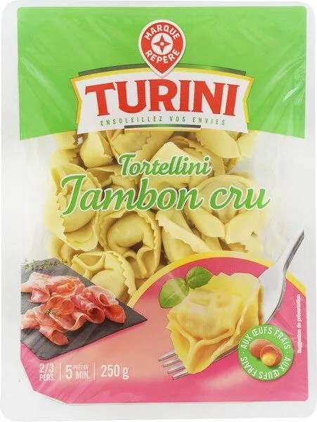 Tortellini jambo cru parmesan