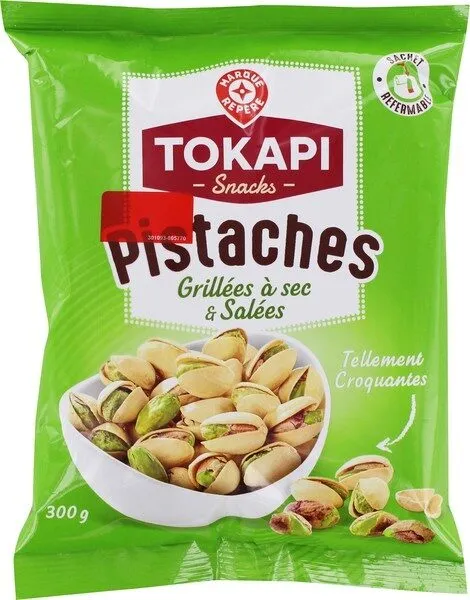 Pistaches grillées à sec