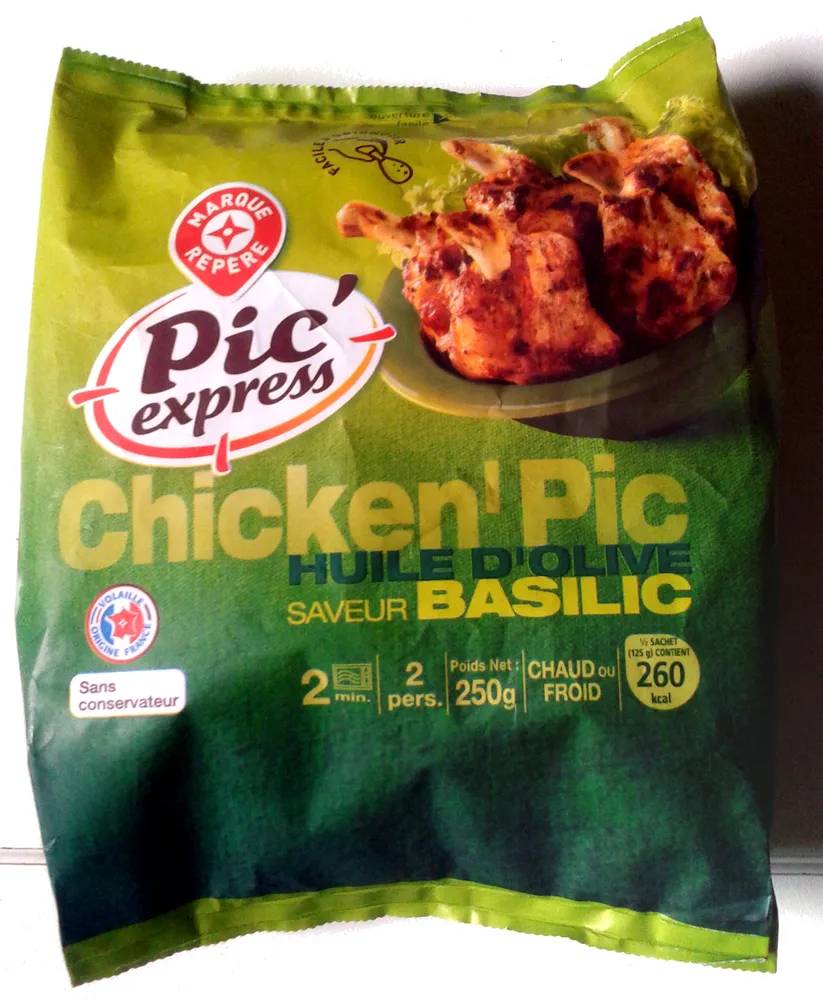 Chicken'pic huile d'olive et basilic