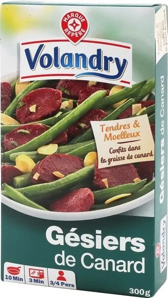 Gésiers de canard confits