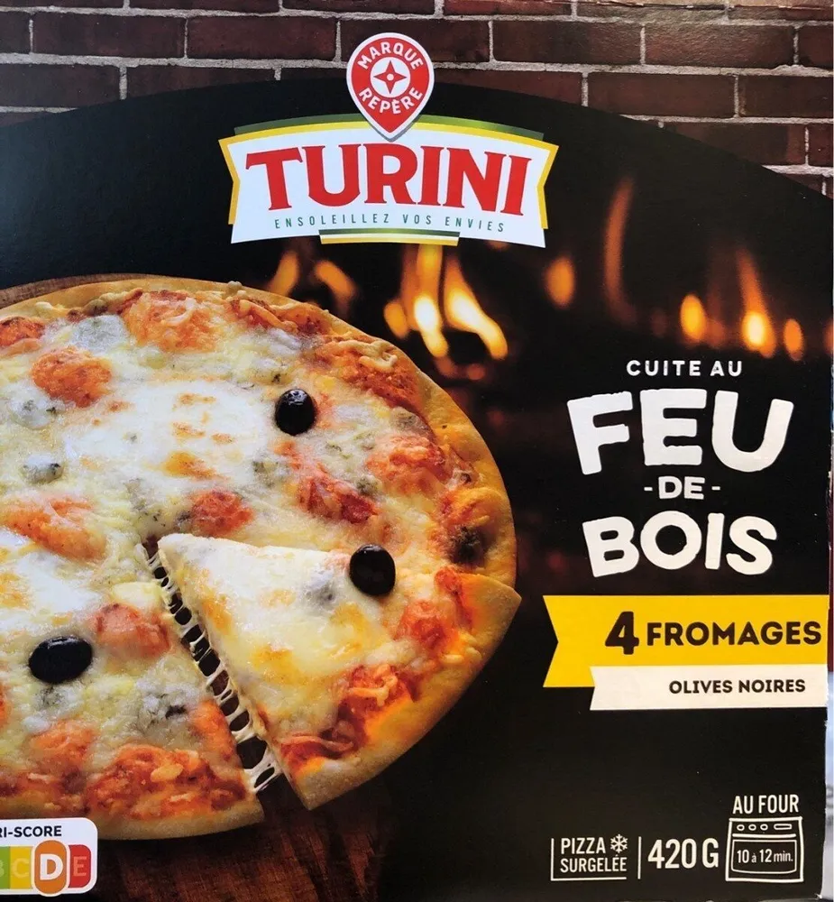 Pizza cuite au feu de bois 4 Fromages