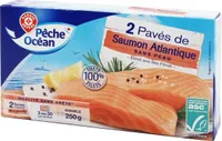 2 pavés de saumon atlantique