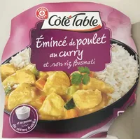 Emincés de poulet au curry et son riz basmati