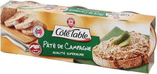 Pâtés de campagne pur porc x 3