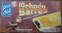10 choco barres chocolat noir