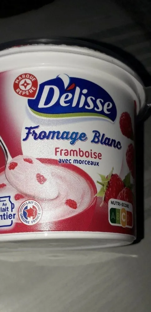 Fromage blanc  framboise avec morceaux