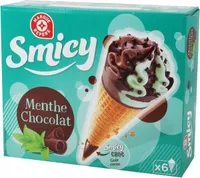 Cônes menthe chocolat x 6