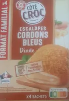 Escalopes cordons bleus dinde