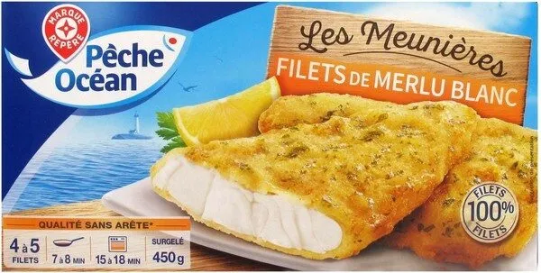 Filet merlu blanc meunière