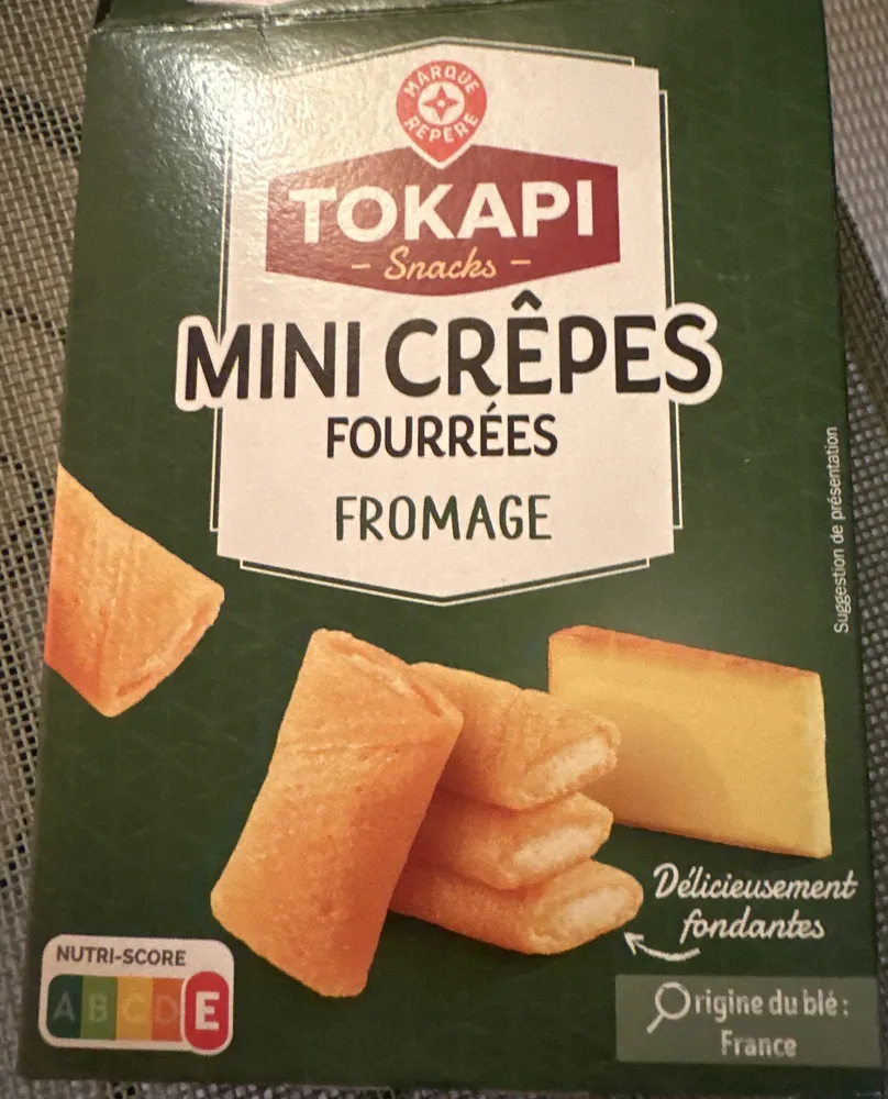 Mini crêpes fourrées fromage