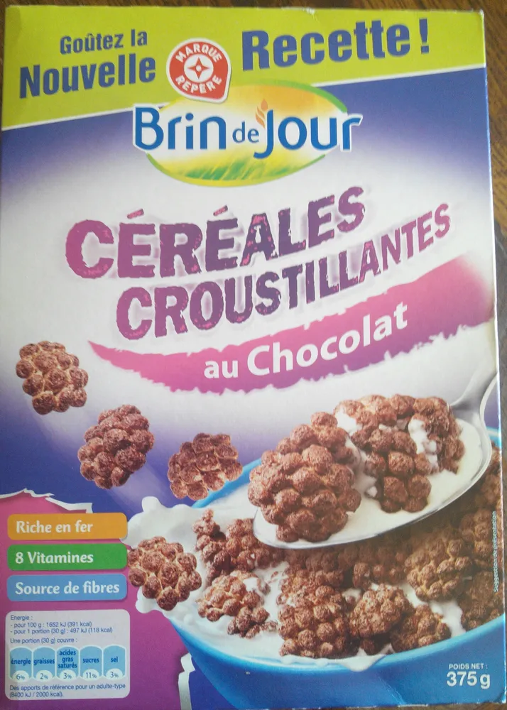 Céréales Croustillantes au chocolat