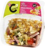 Salade jambon emmental crudités