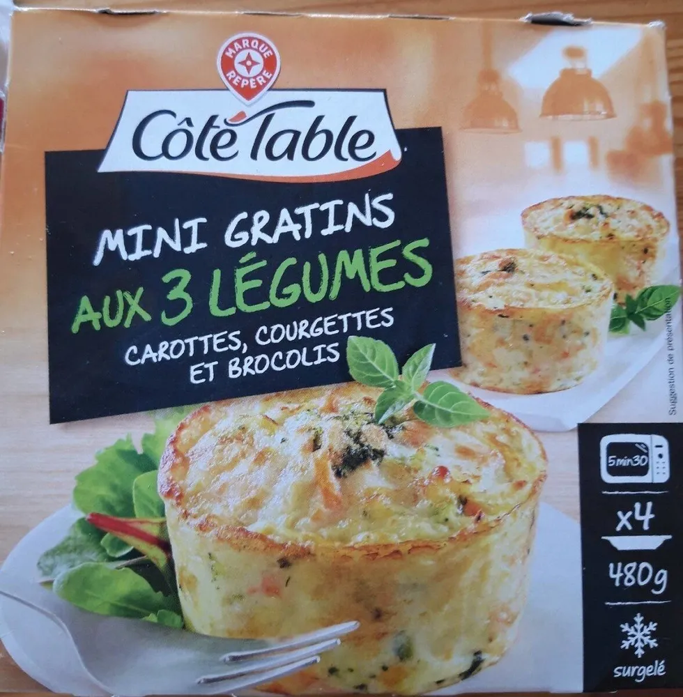 Mini gratins aux 3 légumes x 4