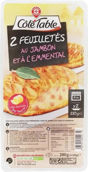Feuilletés jambon/emmental