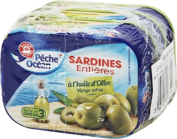 Sardines à l'huile d'olive 3x1/5