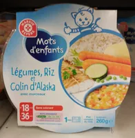 Legumes riz et colin d Alaska 260g 18 36 mois
