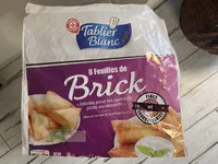 Feuilles de brick à plat x 8