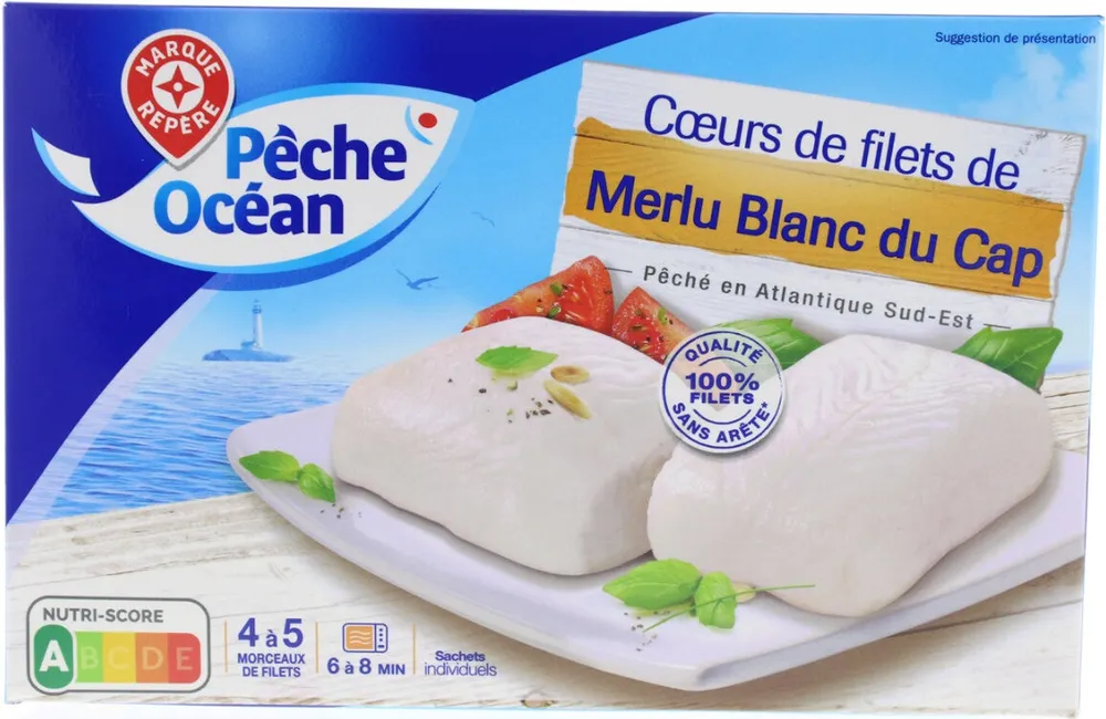 Cœurs de  filets de Merlu Blanc du Cap