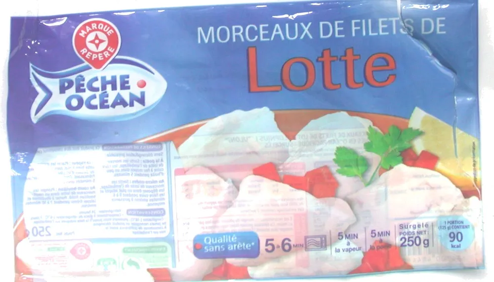 Morceaux de filets de lotte