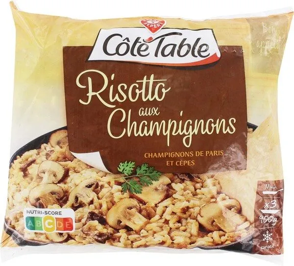 Risotto aux champignons portionnable surgelé