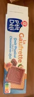 Gaufrettes praliné recouvertes de chocolat au lait