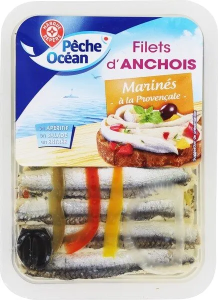Filets anchois marinés à la provençale barquette
